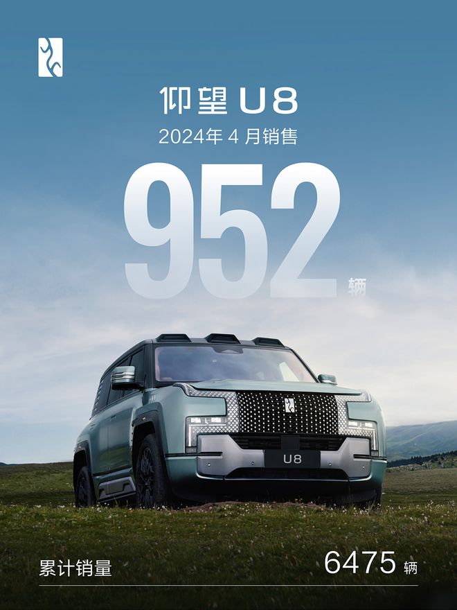比亚迪仰望U8四月销售952辆(图1)