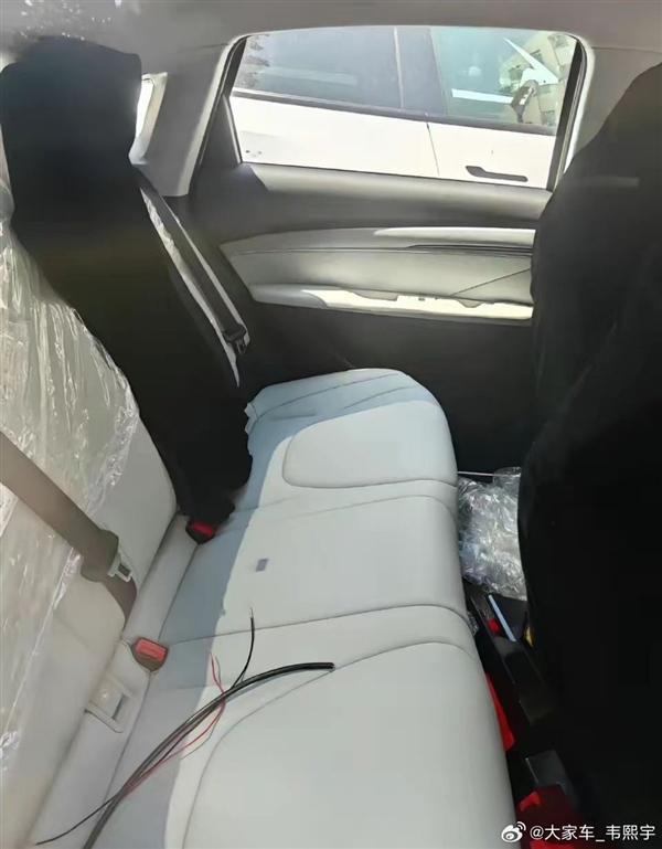 疑似小鹏子品牌首车内饰曝光：无仪表盘、实体键拼色设计风格(图4)