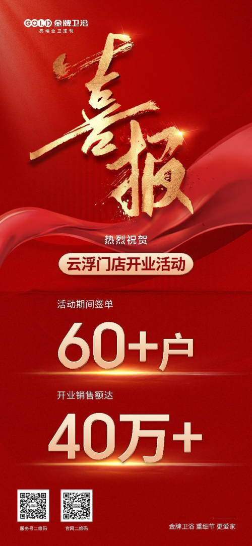 6月双城开业!金牌卫浴开业盛典活动再创佳绩(图2)