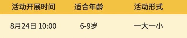 上博学院丨八月东馆亲子成人活动发布(图6)