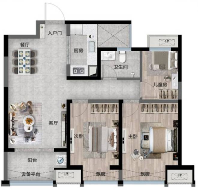 绿城·咸阳桂语江南（营销中心）品牌开发商高绿化户型动态(图2)