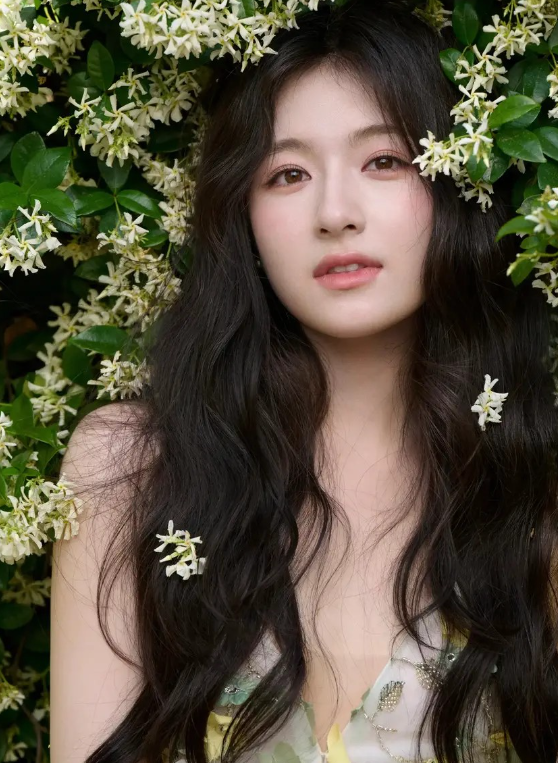 25岁李兰迪美得眼前一亮穿花瓣吊带裙像花中仙女侧身回眸笑容甜美阳光(图6)